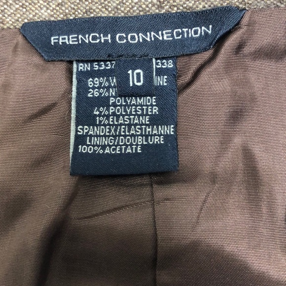 Brown shimmery French Connection skirt - Picture 2 of 2